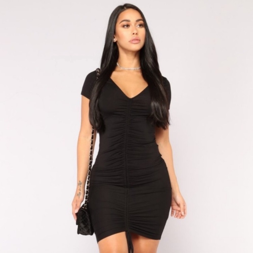 Fashion Nova Forbidden City Ruched Dress